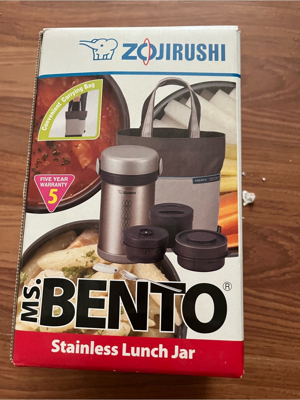 Zojirushi MS. Bento Stainless Lunch Jar - Silver
